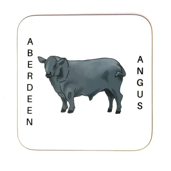 Aberdeen Angus Coaster